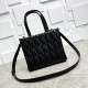 Replica Borsa tote Miu Miu in pelle nappa trapuntata nera Fallate Outlet Online