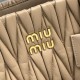 Replica Borsa tote Miu Miu in pelle nappa trapuntata marrone Fallate Outlet Online