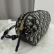 Replica Pochette Borse Dior Bow Dior jacquard Oblique con motivo blu Fallate Outlet Online
