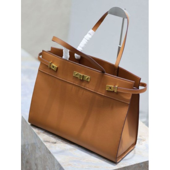 Replica Borsa shopper YSL Saint Laurent Manhattan Nano marrone Fallate Outlet Online