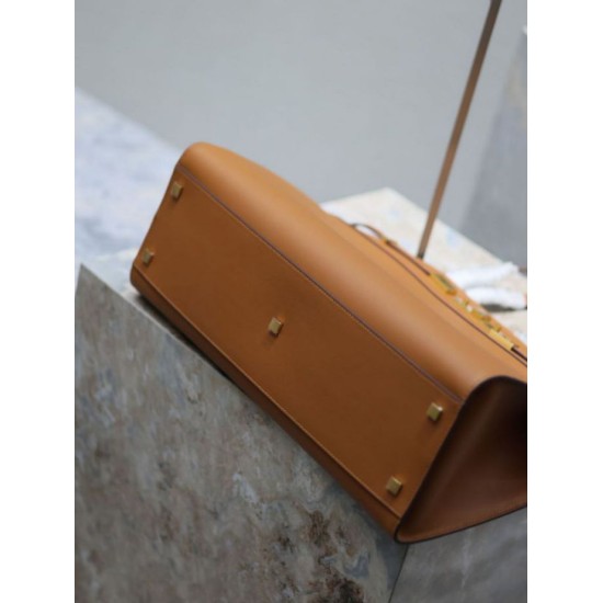 Replica Borsa shopper YSL Saint Laurent Manhattan Nano marrone Fallate Outlet Online