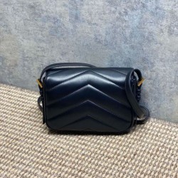 Replica Borsa a tracolla mini Loulou YSL Saint Laurent Nero Fallate Outlet Online