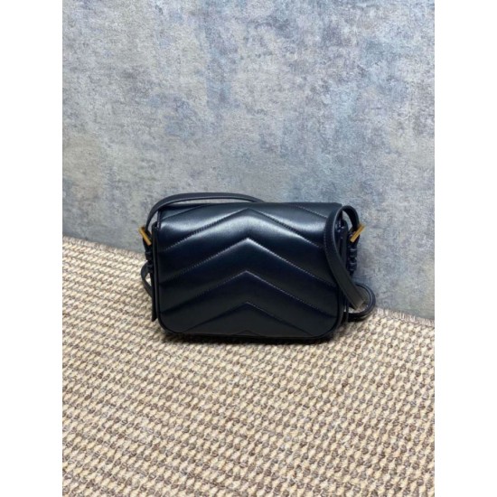 Replica Borsa a tracolla mini Loulou YSL Saint Laurent Nero Fallate Outlet Online
