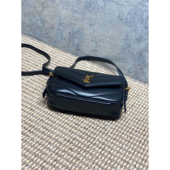 Replica Borsa a tracolla mini Loulou YSL Saint Laurent Nero Fallate Outlet Online