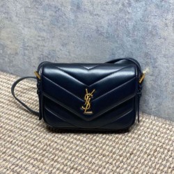 Replica Borsa a tracolla mini Loulou YSL Saint Laurent Nero Fallate Outlet Online