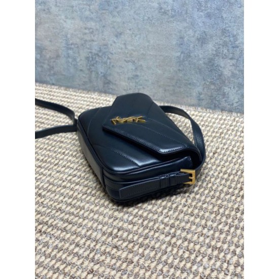 Replica Borsa a tracolla mini Loulou YSL Saint Laurent Nero Fallate Outlet Online