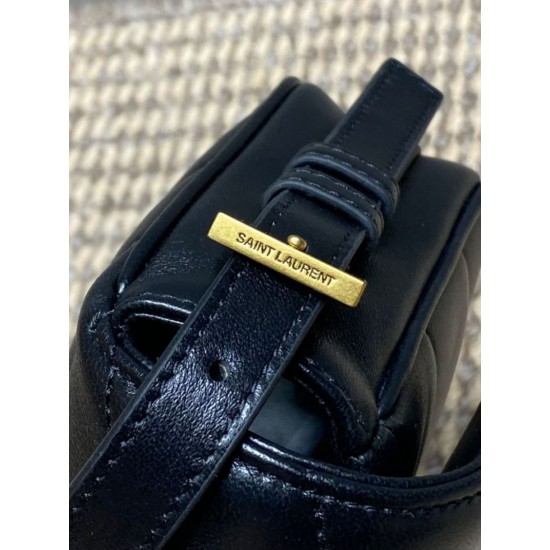 Replica Borsa a tracolla mini Loulou YSL Saint Laurent Nero Fallate Outlet Online