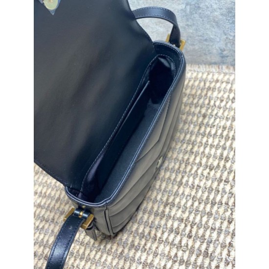 Replica Borsa a tracolla mini Loulou YSL Saint Laurent Nero Fallate Outlet Online