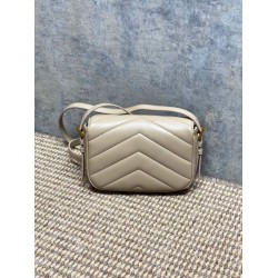 Replica Borsa a tracolla mini Loulou YSL Saint Laurent Beige Fallate Outlet Online