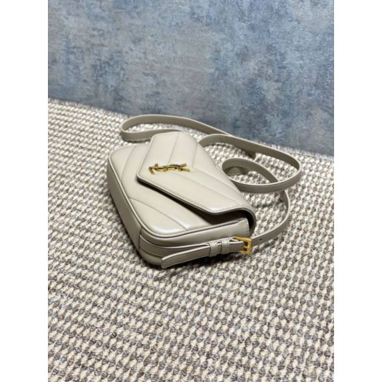 Replica Borsa a tracolla mini Loulou YSL Saint Laurent Beige Fallate Outlet Online