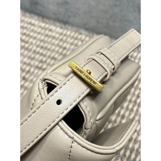 Replica Borsa a tracolla mini Loulou YSL Saint Laurent Beige Fallate Outlet Online
