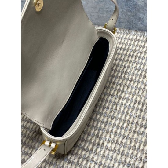 Replica Borsa a tracolla mini Loulou YSL Saint Laurent Beige Fallate Outlet Online