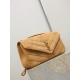 Replica YSL Saint Laurent LouLou Medium in camoscio trapuntato marrone Fallate Outlet Online