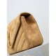 Replica YSL Saint Laurent LouLou Medium in camoscio trapuntato marrone Fallate Outlet Online