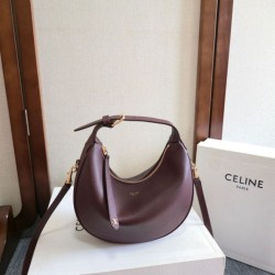 Replica Borsa a tracolla Celine Lulu per adolescenti Borgogna Fallate Outlet Online