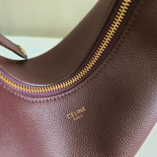 Replica Borsa a tracolla Celine Lulu per adolescenti Borgogna Fallate Outlet Online