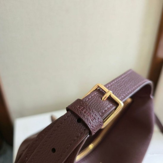 Replica Borsa a tracolla Celine Lulu per adolescenti Borgogna Fallate Outlet Online