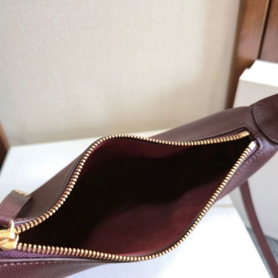 Replica Borsa a tracolla Celine Lulu per adolescenti Borgogna Fallate Outlet Online