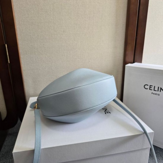 Replica Borsa a tracolla Celine Lulu per adolescenti Blu Fallate Outlet Online