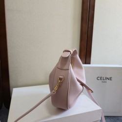Perfetta Falsa Borsa a tracolla Celine Lulu per adolescenti Rosa imitazione Dupe Replica Borsa a tracolla Celine Lulu per adolescenti Rosa Fallate Outlet Online