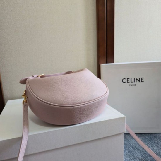 Replica Borsa a tracolla Celine Lulu per adolescenti Rosa Fallate Outlet Online