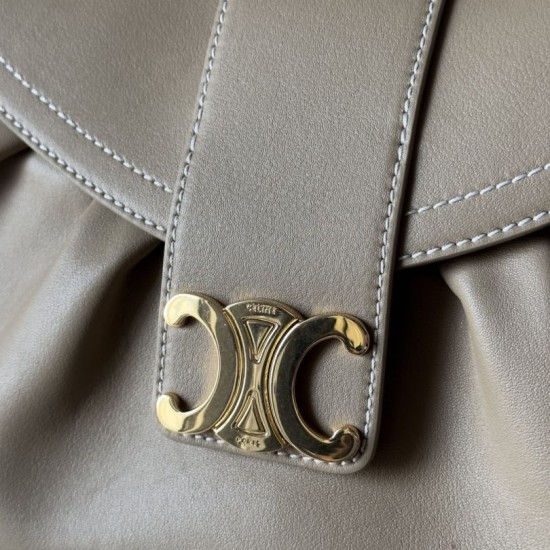 Replica Borsa a tracolla media Celine Polly Beige Fallate Outlet Online