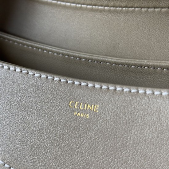 Replica Borsa a tracolla media Celine Polly Beige Fallate Outlet Online