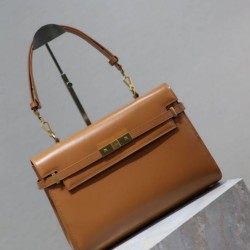 Replica Borsa a tracolla YSL Saint Laurent Manhattan marrone Fallate Outlet Online