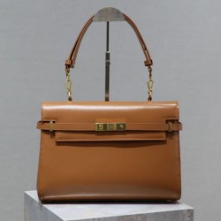 Replica Borsa a tracolla YSL Saint Laurent Manhattan marrone Fallate Outlet Online