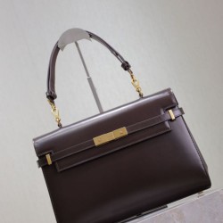 Replica Borsa a tracolla YSL Saint Laurent Manhattan Borgogna Fallate Outlet Online