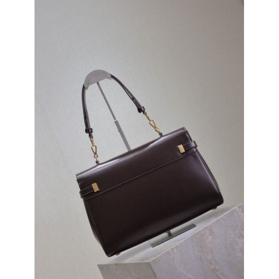 Replica Borsa a tracolla YSL Saint Laurent Manhattan Borgogna Fallate Outlet Online