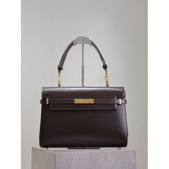 Replica Borsa a tracolla YSL Saint Laurent Manhattan Borgogna Fallate Outlet Online