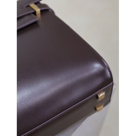 Replica Borsa a tracolla YSL Saint Laurent Manhattan Borgogna Fallate Outlet Online