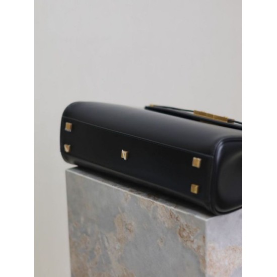 Perfetta Falsa Borsa a tracolla YSL Saint Laurent Manhattan Nera imitazione Dupe Replica Borsa a tracolla YSL Saint Laurent Manhattan Nera Fallate Outlet Online