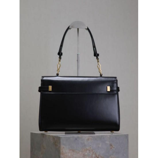 Perfetta Falsa Borsa a tracolla YSL Saint Laurent Manhattan Nera imitazione Dupe Replica Borsa a tracolla YSL Saint Laurent Manhattan Nera Fallate Outlet Online