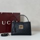 Replica Borsa Gucci Padlock Small con manico superiore 838991 Nero Fallate Outlet Online