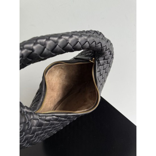 Replica Borsa Hobo Veneta piccola/media di Bottega Veneta Nero Fallate Outlet Online