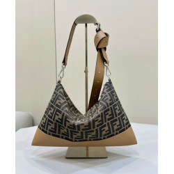 Replica Borsa a tracolla Hobo Fendi Fendigraphy Caffè Fallate Outlet Online