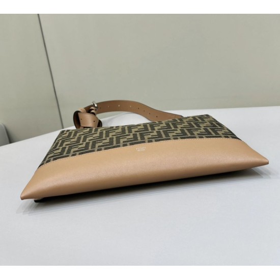 Replica Borsa a tracolla Hobo Fendi Fendigraphy Caffè Fallate Outlet Online