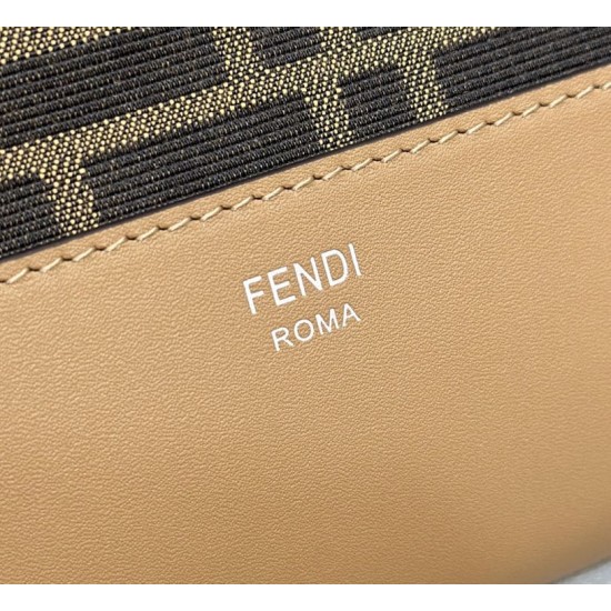 Replica Borsa a tracolla Hobo Fendi Fendigraphy Caffè Fallate Outlet Online