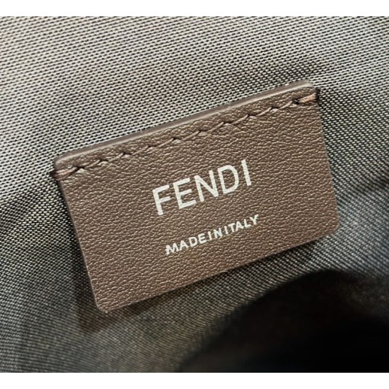 Replica Borsa a tracolla Hobo Fendi Fendigraphy Caffè Fallate Outlet Online