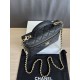 Perfetta Replica Borsa Chanel Classic Vanity con catena A96186 Nero Outlet Clone