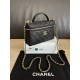 Perfetta Replica Borsa Chanel Classic Vanity con catena A96186 Nero Outlet Clone