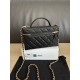 Perfetta Replica Borsa Chanel Classic Vanity con catena A96186 Nero Outlet Clone