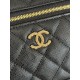 Perfetta Replica Borsa Chanel Classic Vanity con catena A96186 Nero Outlet Clone
