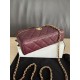 Perfetta Replica Borsa Chanel Classic Vanity con catena A96186 Borgogna Outlet Clone