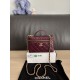 Perfetta Replica Borsa Chanel Classic Vanity con catena A96186 Borgogna Outlet Clone