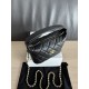 Perfetta Replica Borse hobo Chanel 25A Caviar Lunch Box Nero Imitazione Dupe