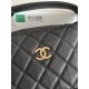 Perfetta Replica Borse hobo Chanel 25A Caviar Lunch Box Nero Imitazione Dupe