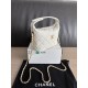 Perfetta Replica Borse hobo Chanel 25A Caviar Lunch Box Bianco Imitazione Dupe